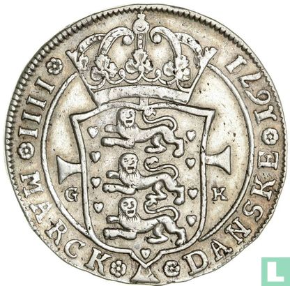 Denemarken 1 krone 1671 - Afbeelding 1