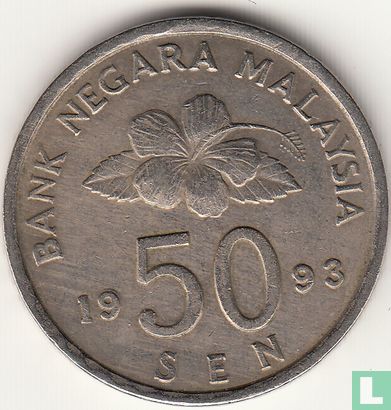 Maleisië 50 sen 1993 - Afbeelding 1