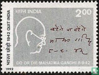 50 jaar 'Quit' speech Gandhi
