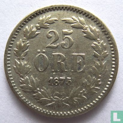 Sweden 25 öre 1875 - Image 1
