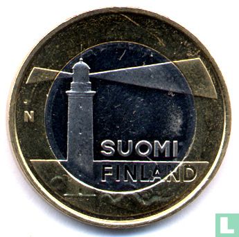 Finland 5 euro 2013 "Provincial buildings - Sälskär lighthouse in Aland" - Afbeelding 2