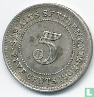 Straits Settlements 5 cents 1902 - Image 1