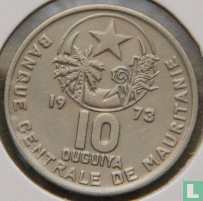 Mauritanië 10 ouguiya 1973 - Afbeelding 1