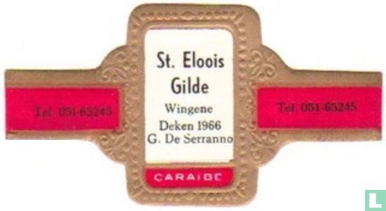 St. Eloois Gilde Wingene Deken 1966 G. De Serranno - Tel. 051-65245 - Tel. 051-65245 - Bild 1