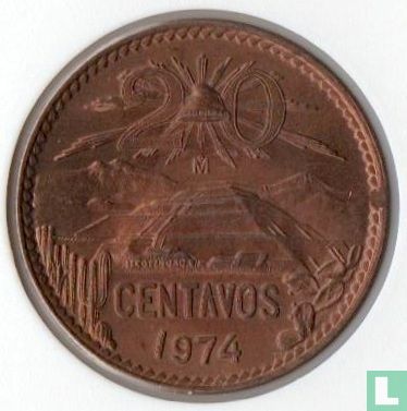 Mexico 20 centavos 1974 - Afbeelding 1