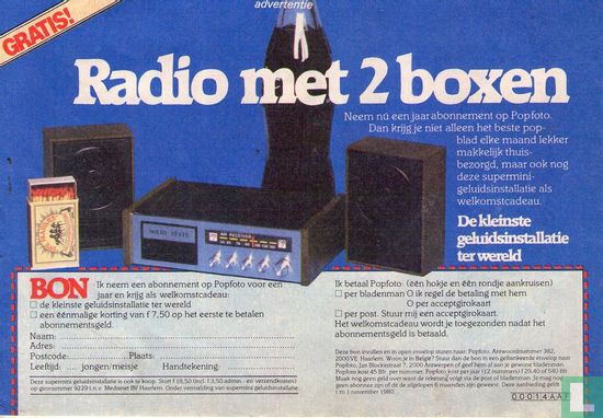 Radio met 2 boxen