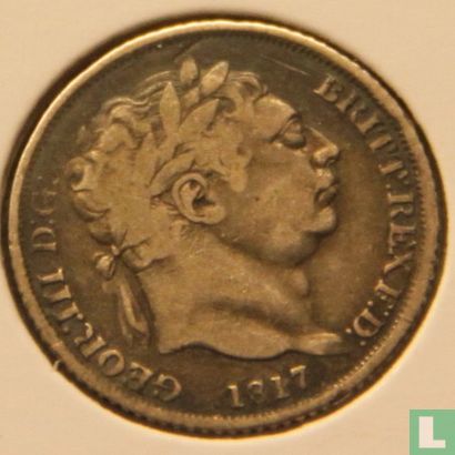 Vereinigtes Königreich 6 Pence 1817 - Bild 1