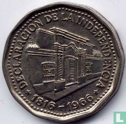 Argentinien 10 Peso 1966 "150th anniversary Declaration of Independence" - Bild 1