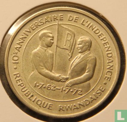 Rwanda 200 francs 1972 "FAO - Food for all - 10th anniversary of Independence" - Afbeelding 1