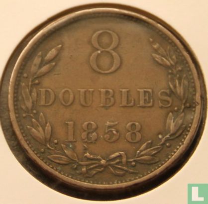 Guernesey 8 doubles 1858 - Image 1