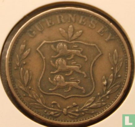 Guernsey 8 doubles 1858 - Image 2