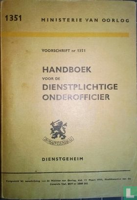 Handboek voor de dienstplichtige onderofficier - Afbeelding 1