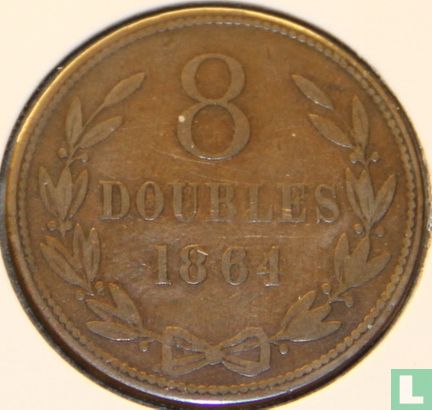 Guernsey 8 Doubles 1864 - Bild 1