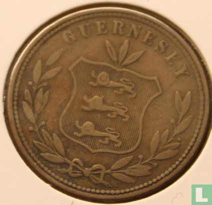 Guernsey 8 Doubles 1864 - Bild 2