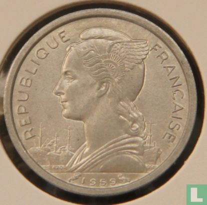 Côte française des Somalis 1 franc 1959 - Image 1