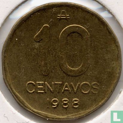 Argentinië 10 centavos 1988 - Afbeelding 1