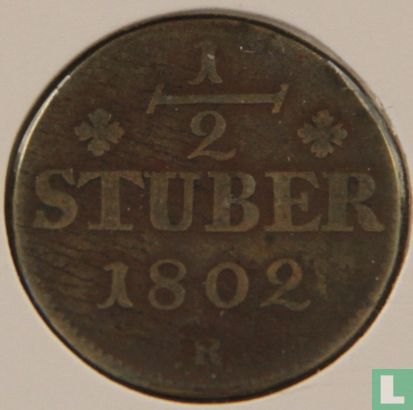Berg ½ stuber 1802 - Image 1