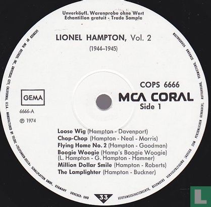 Lionel Hampton vol. 2 1944-1945 - Image 3