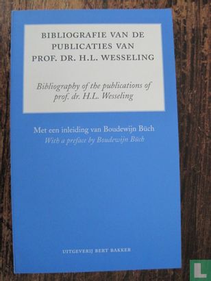 Bibliografie van de Publicaties van Prof.Dr. H.L. Esseling - Bild 1
