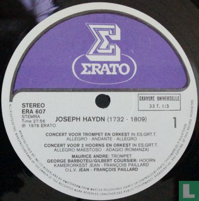 J. Haydn Trumpet concerto / Organ concerto / concerto for 2 horns - Image 3
