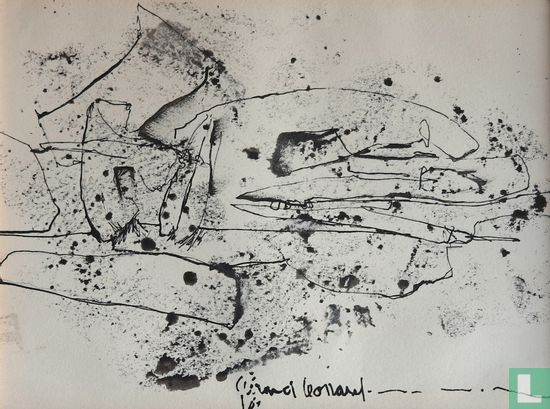 Abstract Expressionist composition, 1962