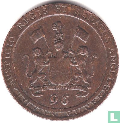 Madras 1/96 rupee 1794 - Image 2
