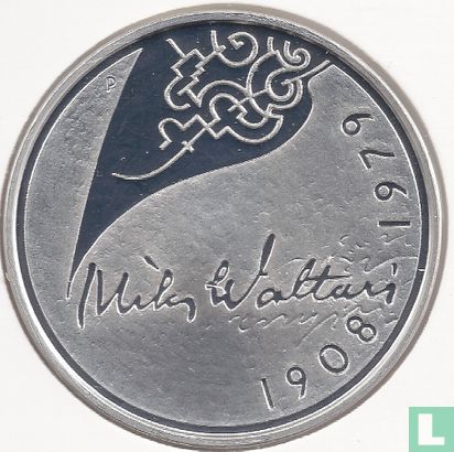 Finland 10 euro 2008 (PROOF) "100th anniversary Birth of Mika Waltari" - Afbeelding 2