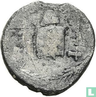 Romeinse Republiek. T. Carisius, AR Denarius Rome 46 v.C. - Afbeelding 1