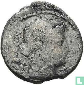 Romeinse Republiek. T. Carisius, AR Denarius Rome 46 v.C. - Afbeelding 2