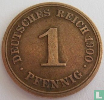 German Empire 1 pfennig 1900 (F) - Image 1