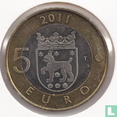 Finlande 5 euro 2011 "Tavastia" - Image 1