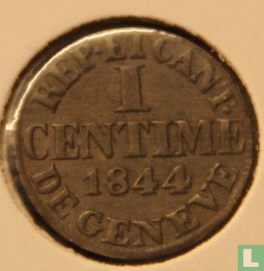 Geneva 1 centime 1844 - Image 1