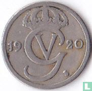 Zweden 10 öre 1920 (grote W) - Afbeelding 1