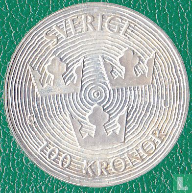 Sweden 100 kronor 1985 "International Year of the Forest" - Image 2