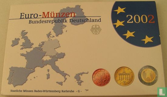 Duitsland jaarset 2002 (PROOF - G) - Afbeelding 1