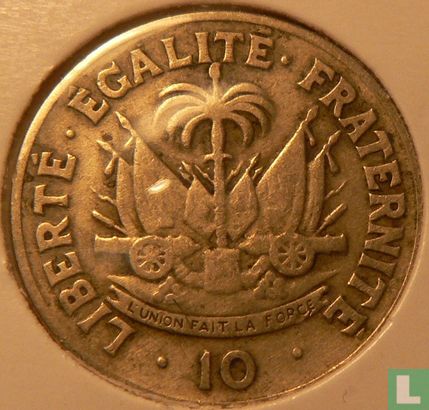 Haiti 10 centimes 1953 - Image 2