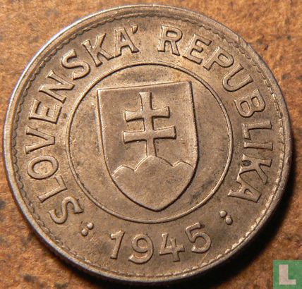 Slowakije 1 koruna 1945 - Afbeelding 1