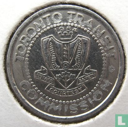Toronto Transit Commission 1954 (with mintmark) - Afbeelding 1