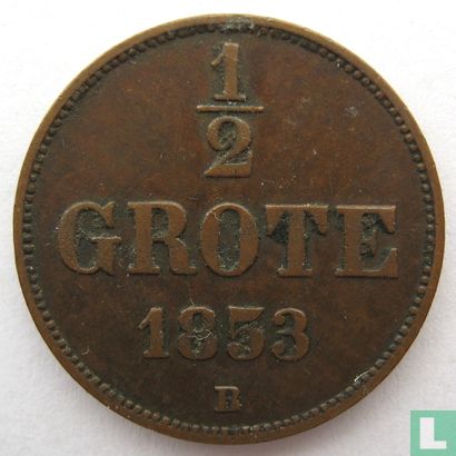 Oldenburg ½ grote 1853 - Image 1