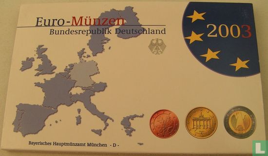 Duitsland jaarset 2003 (PROOF - D) - Afbeelding 1