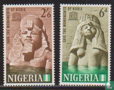 Redt de monumenten van Nubia