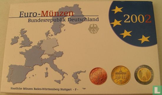 Duitsland jaarset 2002 (PROOF - F)  - Afbeelding 1