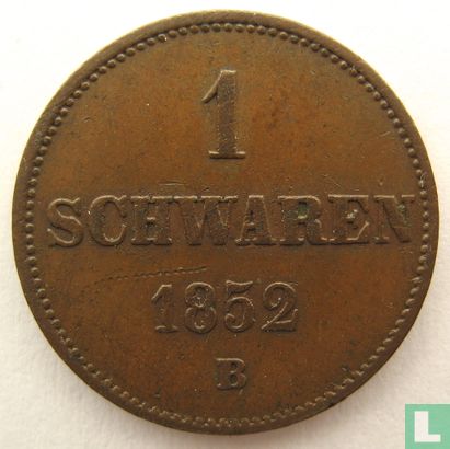Oldenburg 1 schwaren 1852 - Afbeelding 1