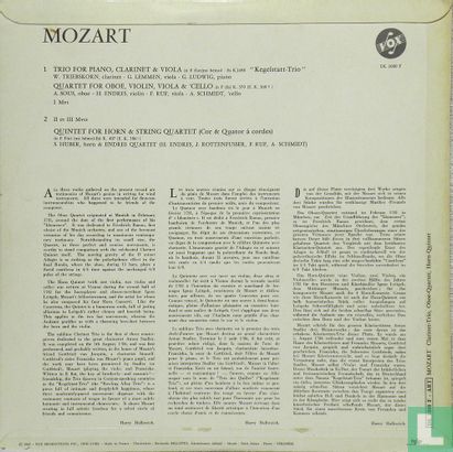 Mozart Clarinet Trio - Oboe Quartet - Horn Quintet - Afbeelding 2