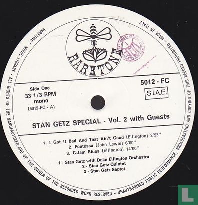 Stan Getz Special Vol. 2  - Afbeelding 3