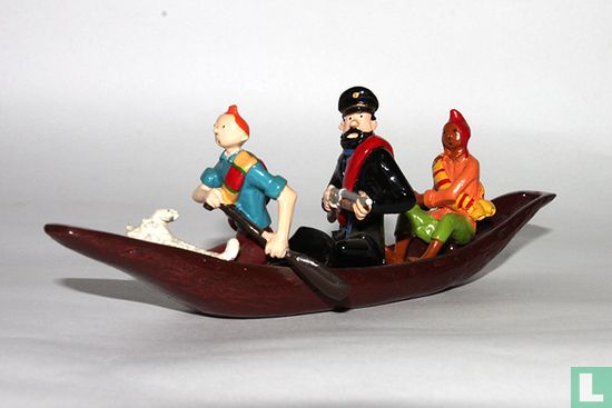 Tintin et Haddock dans la Pirogue - Image 1