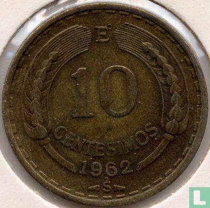 Chili 10 centesimos 1962 - Image 1