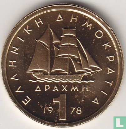 Grèce 1 drachma 1978 (BE) - Image 1
