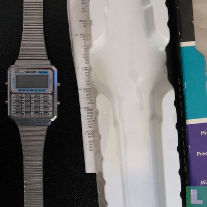 Saxon LCD Calculator watch (silver) - Afbeelding 1