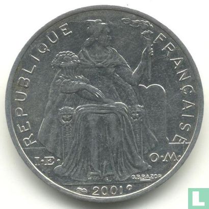 Frans-Polynesië 5 francs 2001 - Afbeelding 1